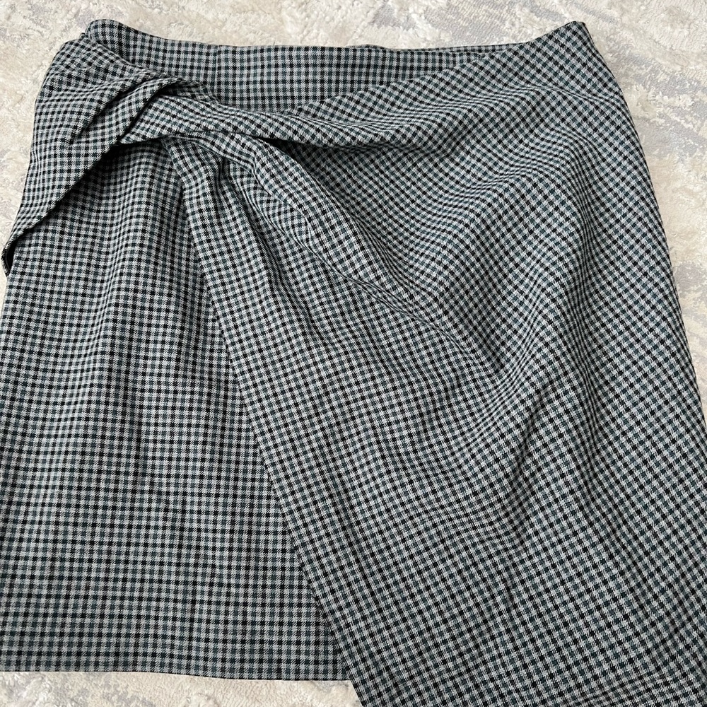 Babaton checkered mini skirt